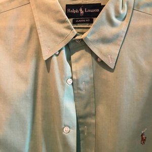 Men's Green Long Sleeve XL Polo by Ralph Lauren Shirt